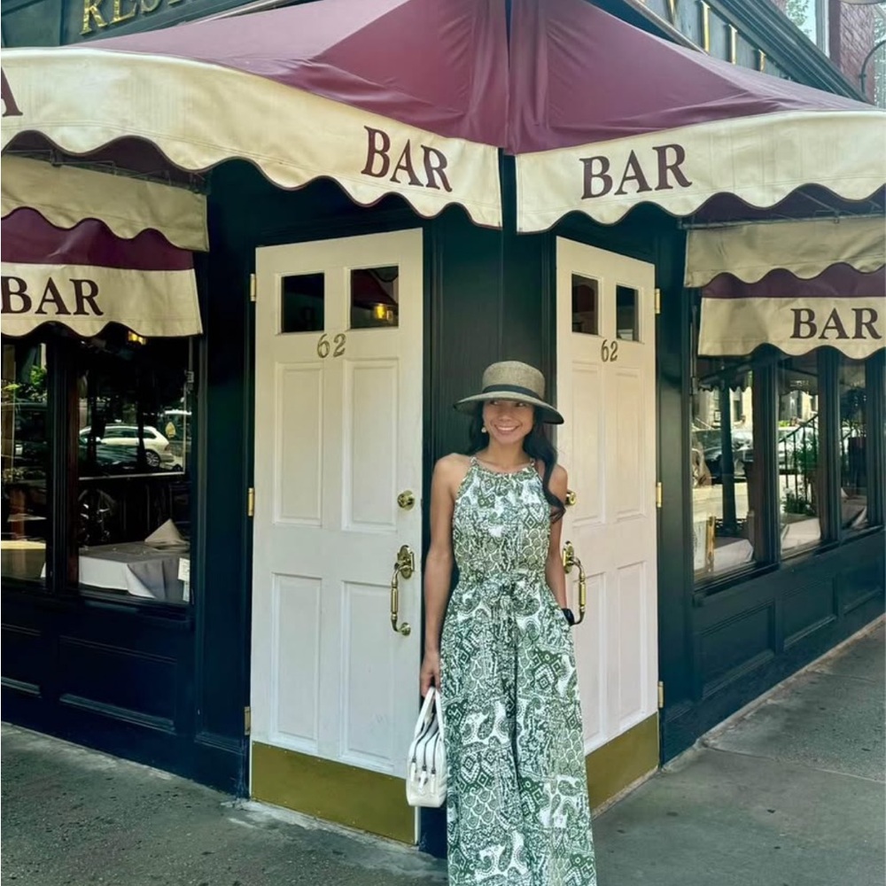 Green Patterned Maxi Dress